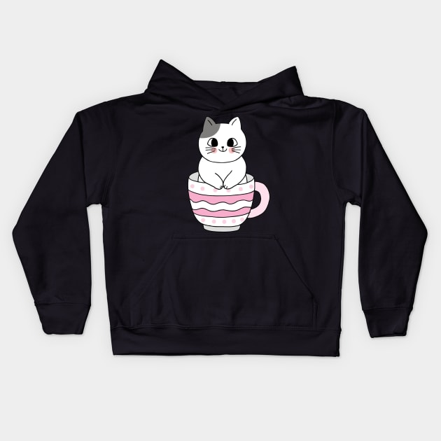 Cat In Glass Kids Hoodie by stephens69